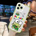 thumbnail image 4 of Miniso Sanrio Kero Kero Keroppi Phone Case For iPhone 11 12 Mini 13 14 15Pro Max Transparent Shell, 4 of 6