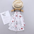 thumbnail image 2 of Summer Baby Kids Girls Pineapple Pattern Sling Outfits Blouse Tops+Shorts Sleepwear Set Pajamas,3M-6T, 2 of 4
