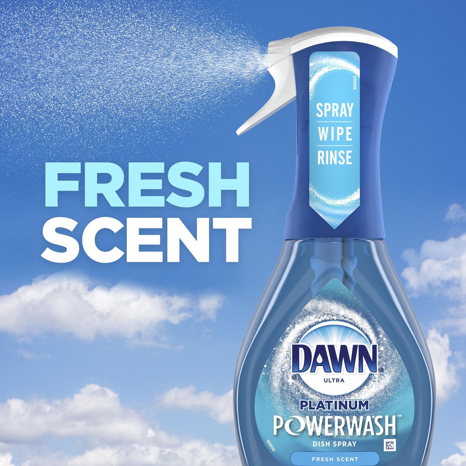 Dawn Platinum Powerwash Dish Spray, Dish Soap, Fresh Scent, 473 mL