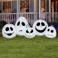thumbnail image 3 of Gemmy Airblown Inflatable Jack Skellington White Pumpkin Collection, 3 of 4