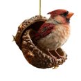 thumbnail image 1 of Adornos de animales del bosque en forma de bellota 2D, decoración para fiestas y árboles de Navidad., 1 of 7