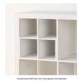 thumbnail image 3 of (2 pack) Better Homes & Gardens Quad Shelf Insert for Cube Organizers, White Texture, 3 of 10