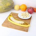 thumbnail image 5 of KAIYANG Paquete de 2 cortadores de plátano, herramientas de cocina prácticas, cortador de plástico para ensaladas y frutas, 5 of 5