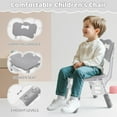 thumbnail image 5 of Toddler Table and 2 Chairs Set, Height Adjustable Kids Table and Chair Set, 31.5''L x 23.6''W, Marble Pattern & Graffiti Desktop, Children Multi-Activity Table for Home/Daycare/Classroom, 5 of 7