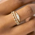 thumbnail image 4 of Stylish Stackable Gold Rings for Women - Gold Plated Non Tarnish Jewelry Set with Sparkling Cubic Zirconia Fashion Rings, 4 of 6