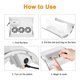 thumbnail image 4 of 40W Nail Dust Collector with 3 Fans Low Noise High Power Nail Dust Vacuum with Hand Rest Nail Salon Dust Suction Machine with 2 Dust Collection Bags, 4 of 5