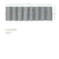 thumbnail image 4 of VHC Brands Frayed Lattice Curtain Valance, Creme & Black, 16x72, 4 of 6