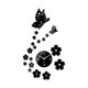 thumbnail image 1 of Reloj de pared acrílico personalizable con pegatinas silenciosas para decoración de pared, moderno. Negro, 1 of 9