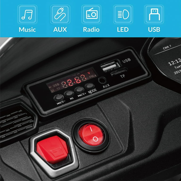 lilzorn Kidzone 12V Lamborghini Urus Toddler Ride On Car with