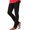 A-Black192, variant on Womens Split Hem Pants Button Straight Leg Trousers Elastic Waist Trousers Casual Split Hem Pants 2Xl Grey