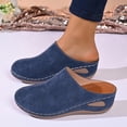 thumbnail image 2 of Xucatan Women's Closed Toe Wedge Sandals, Cozy Lined Casual Summer Shoes with Side Cutout, Slip On Platform Footwear with Solid Color Design, Versatile Style for Spring Daily Gift, 2 of 6