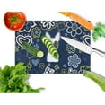 thumbnail image 2 of Caroline's Treasures BB5060LCB Blue Flowers Bull Terrier Glass Cutting Board Large, 12H x 16W, multicolor, 2 of 2