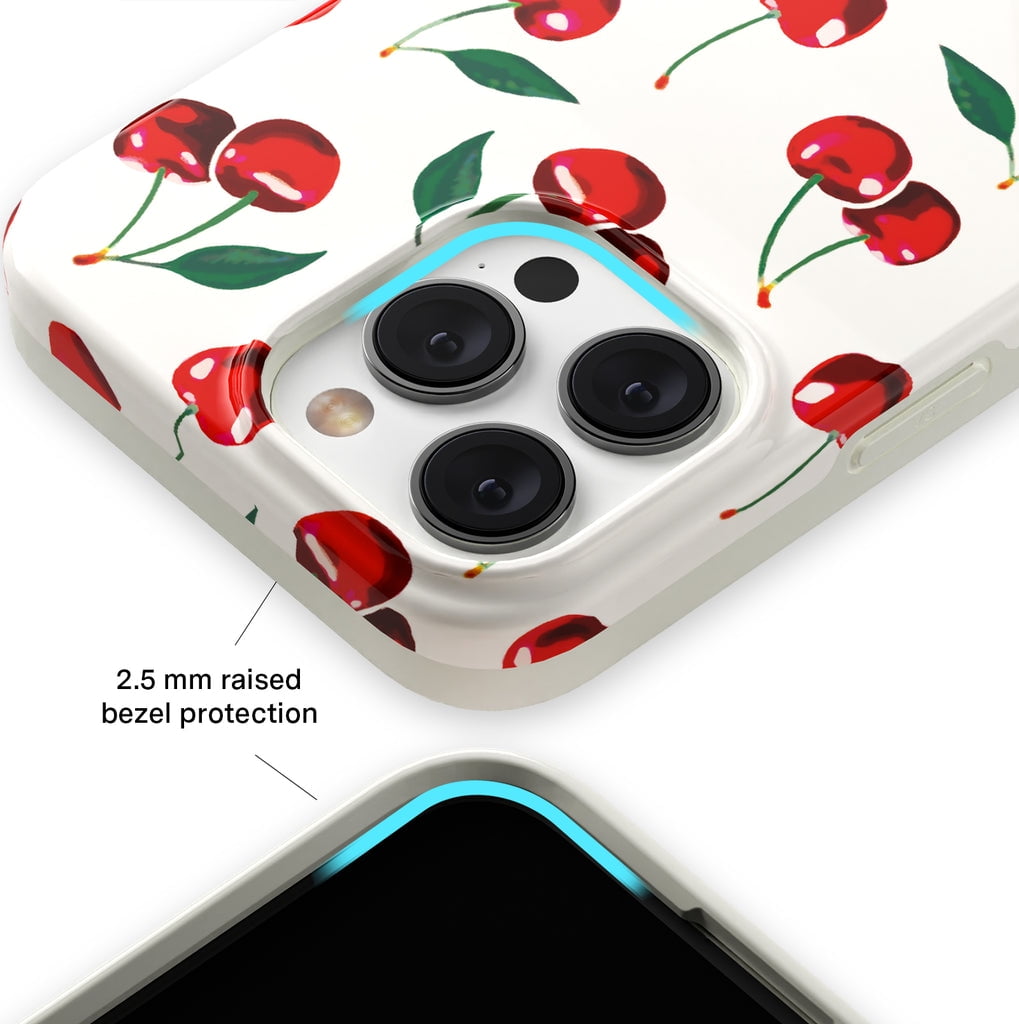 Velvet Caviar iPhone 15 Pro Case Cherry MagSafe Compatible - Cute Protective Phone Cases for Women