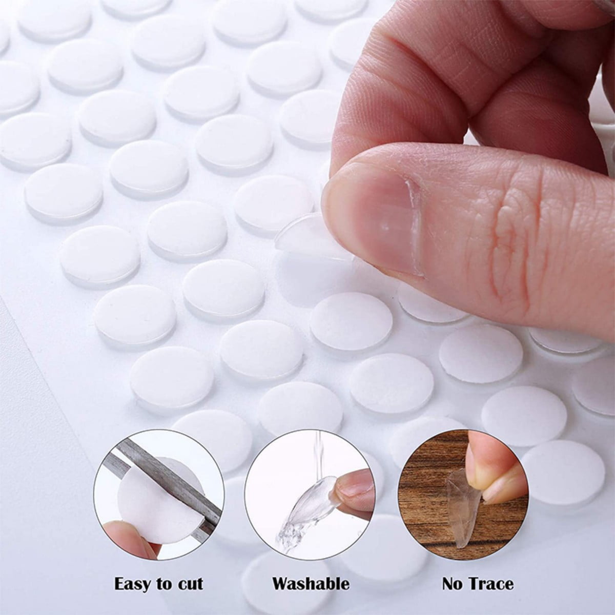 360Pcs Double Sided Sticky Dots Clear Round Mounting Putty