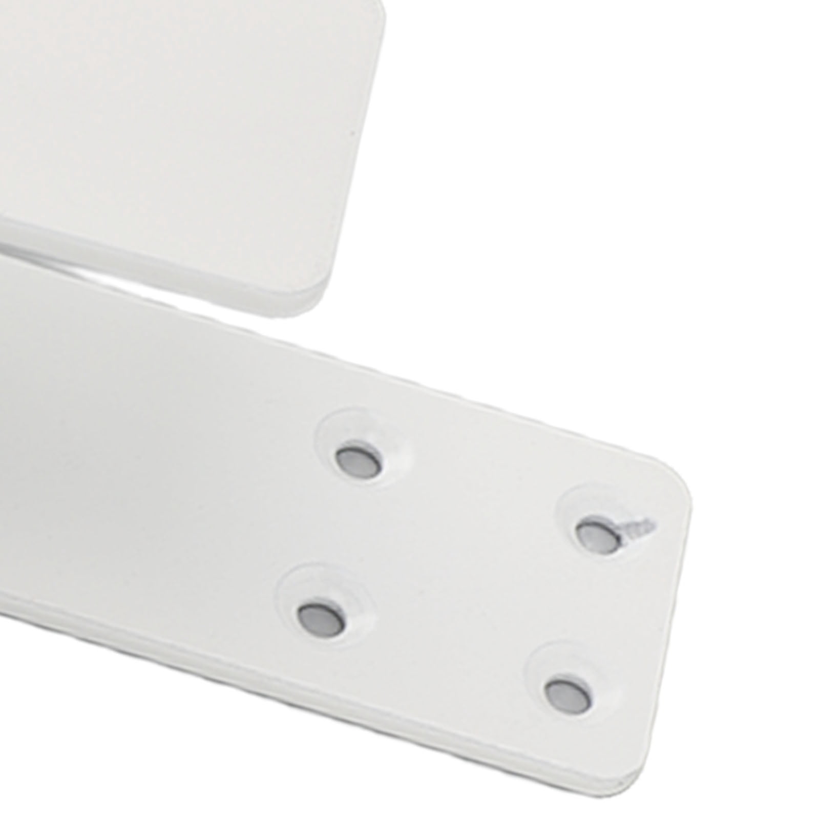 LAZIOEGR 2PCS Door Barricade Brackets Drop Open Bar Holder Carbon Steel U Bracket for 2x4 Boards White