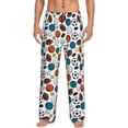 thumbnail image 2 of Lsque Color Balls Print Men's Pajama Pants, Lounge Pant - Comfortable Home Wear,Elastic Waistband, Stylish Design-Medium, 2 of 9