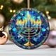 thumbnail image 1 of Adorno de Hanukkah con forma de estrella de David, vitral, decoración para el hogar para mamá y abuela, atrapasol de Hanukkah, regalo religioso, adorno para espejo retrovisor de coche y pared del hoga, 1 of 5