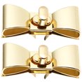 thumbnail image 1 of 2pcs Metal Turn Lock Clasps for Handbags Shoulder Bags and Purses, 1 of 8