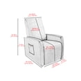 thumbnail image 4 of AIGIA Recliner Chair Cover Jacquard Chair Covers 4 Piece Recliner Sofa Slipcover Recliner Protector with Pocket, 4 of 14