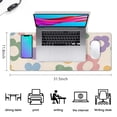 thumbnail image 5 of Experience the Best in Gaming with Vintage Flowers Keyboard Mouse Pad - Large Desk Pad Decor for Girls, Perfect for Gaming & Office Work - Non-Slip Rubber Base, 31.5x11.8 inch, 5 of 7