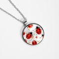 thumbnail image 4 of Seven Starred Iadybird Glass Circular Pendant Necklace - Stunning Jewelry for Women, Necklaces for Every Occasion, 4 of 5