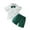 A-Green287, variant on Byoo Newborn Boys' Easter Bunny Print Outfit Set Short-Sleeve Button-Down Shirt with Bow Tie Shorts Set Gentleman Holiday Clothes Set