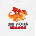 thumbnail image 4 of Inktastic Little Brother Cute Red and Orange Dragon Boys Baby Bodysuit, 4 of 5