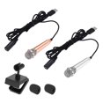 thumbnail image 1 of 2 Pcs Mini Microphone, Mini Mic Tiny Microphone Phone Type C Mic Small Microphone with Bracket, Sponge Cover for Record Phone Voice, Gold/Silver, 1 of 6