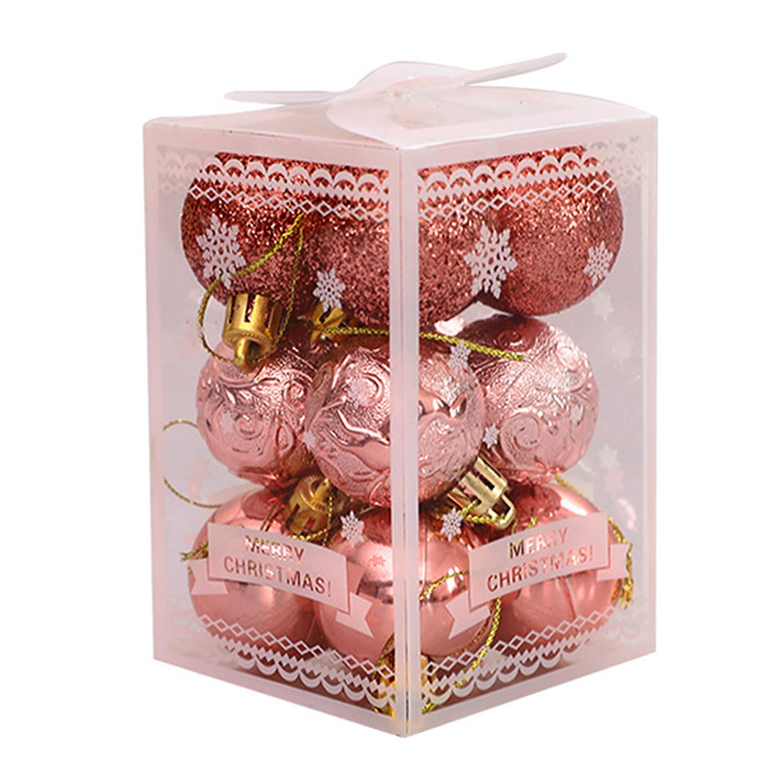 Trayknick Christmas Balls 12pcs Shatterproof Christmas Tree Ball