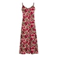 thumbnail image 3 of Generic Women's Summer Maxi Dress Casual V-Neck Sleeveless Bohemian Spaghetti Strap Floral Long Maxi Dress, 3 of 4