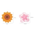 thumbnail image 2 of Insulation Pad Multi-Purpose Heat-Resistant Coaster Sunflower and Starfish Design for Hot Pots Dishes Teapot, 2 of 9