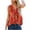 Orange, variant on Aoochasliy Womens Blouses Short Sleeve T-shirt Tunic Shirts Loose Casual Sleeveless V-Neck Solid Casual