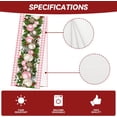 thumbnail image 6 of Linen Pink and White Buffalo Check Plaid Christmas Table Runner 72 Inches Long Farmhouse Winter Christmas Xmas Holiday Home Kitchen Table Decorations, 6 of 6