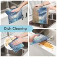 thumbnail image 2 of Yayeee 6 Pack Kitchen Dish Cloths for Washing Dishes Soft Absorbent Microfiber Towels, Night Floating Whale, 2 of 9