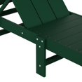 thumbnail image 4 of Modern Poly Reclining Chaise Lounge With Wheels, Dark Green, 4 of 11
