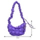 thumbnail image 4 of Bolsas de vagabundo para mujer, bolsa de pecho de ocio acolchada coreana, bolso de mano (púrpura) Likrtyny Para Estrenar, 4 of 9
