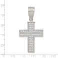 thumbnail image 2 of Beautiful Sterling Silver CZ Cross Pendant, 2 of 2