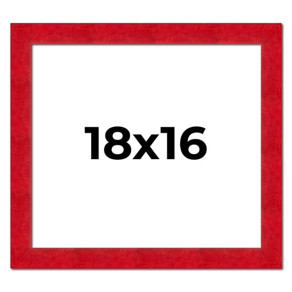 18x16 Frame Red Burl Solid Wood Picture Frame Width 1.75 Inches | Interior Frame Depth 0.5 Inches |