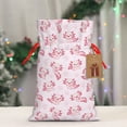 thumbnail image 3 of Fuzoiu Baby Salamander Print Christmas Gift Bag,Burlap Gift Bag with Drawstring Closure & Hang Tag,Perfect for Holidays, Birthdays, and Special Occasions-Small, 3 of 4