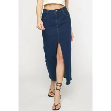 Entro Mid Length Denim Skirt