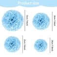 thumbnail image 4 of relayinert Paper flower ball sky blue 6201, 4 of 9