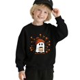 thumbnail image 2 of YunPes Halloween Cute Sweatshirt Boys Girls Casual Crewneck Pullover Fall Winter Kids Long Sleeve Graphic Tops 2-14 Years, 2 of 4