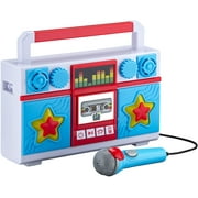 KIDdesigns Mother Goose Club Sing Along Boombox with Real Working Microphone, White