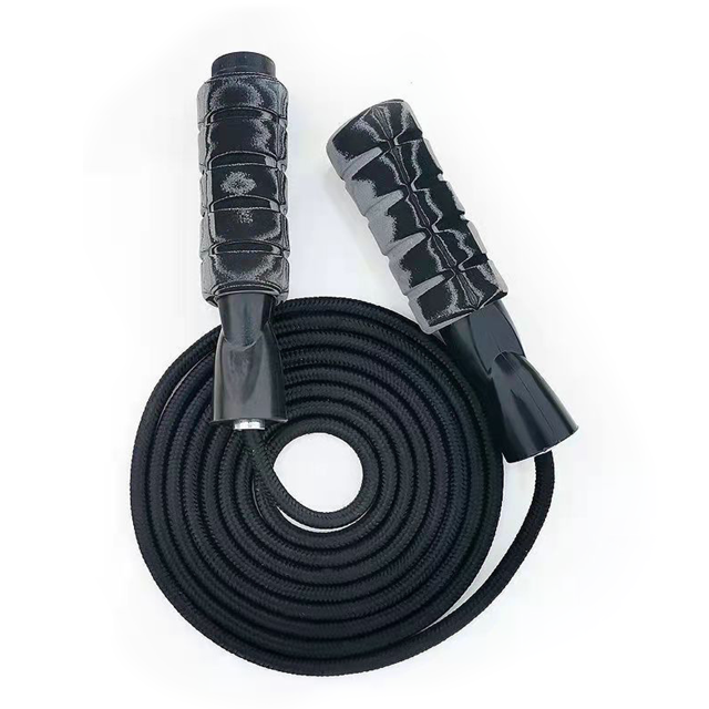 Cuerda para saltar, cuerda para saltar de algodón, cuerdas para saltar ajustables sin enredos para cardio, entrenamiento de resistencia