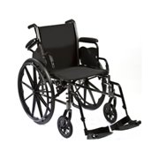 Roscoe Medical K2-Lite Wheelchair, Removable Desk-Length Arms, 18'' x 16'' Seat, 250 lb Capacity