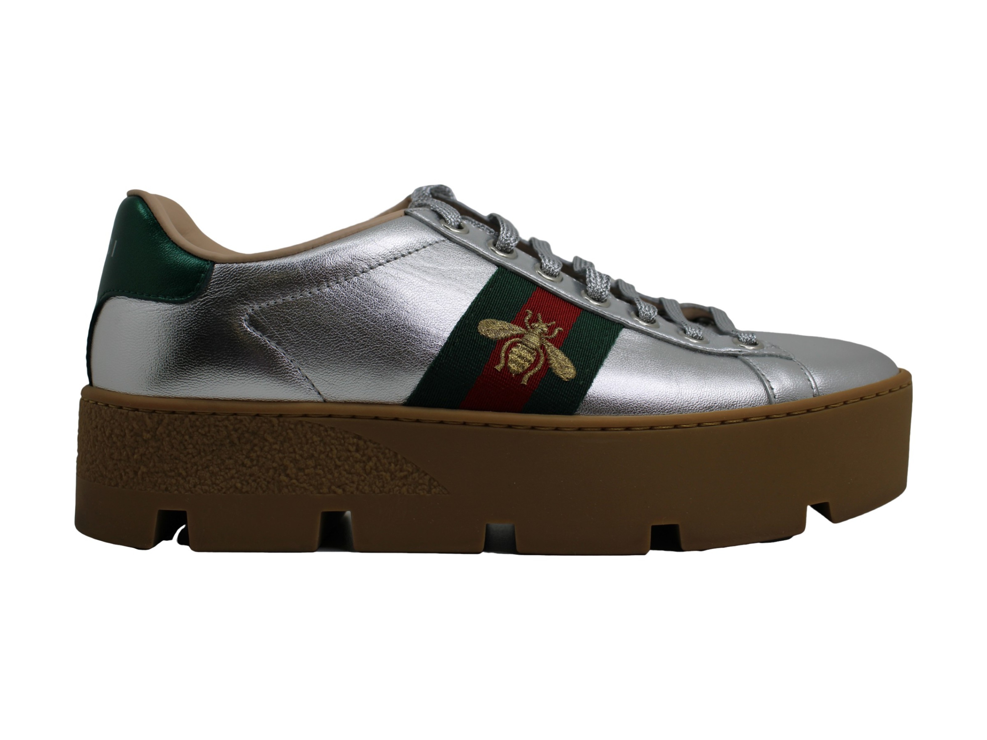 Gucci Womens Ace Platform Low Top Lace Up Fashion Sneakers Walmart Canada