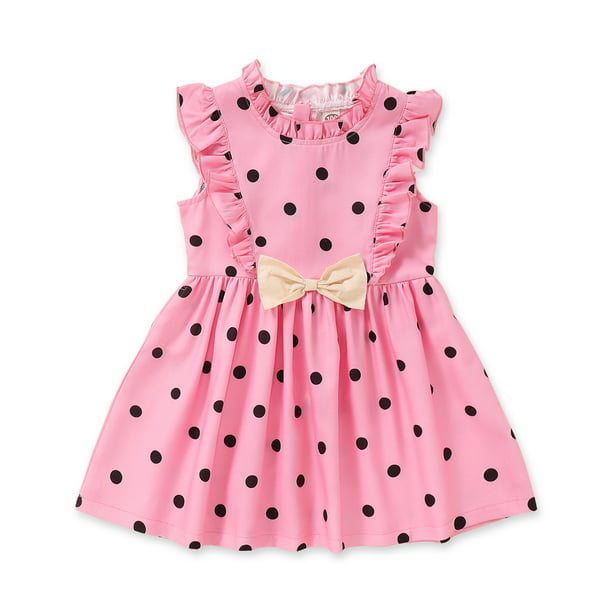 Baby Girl Dress Baby Girl Summer Clothes Ruffle Sleeveless Polka Dots Dress  Baby Girl Casual Dress 12-24 Months - Walmart.com