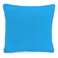 thumbnail image 2 of Jordan Manufacturing 18" x 18" Blue Medallion and Turquoise Solid Reversible Square Decorative Throw Pillow with Welt, 2 of 7