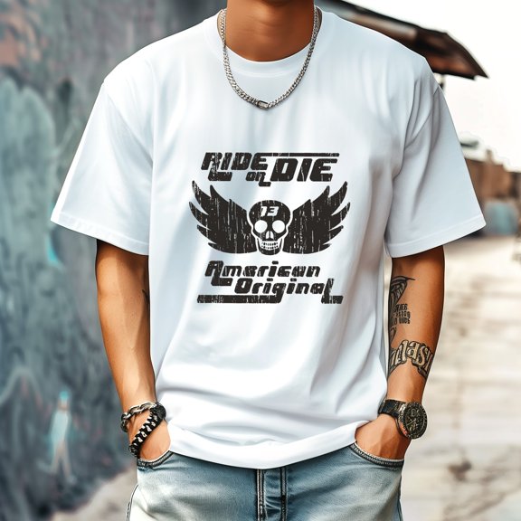 Men's T Shirt Round Neck Patterned Tee Summer New Sports Shirt Vintage Style Gift for Friends XS