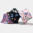 thumbnail image 4 of SPRING PARK Summer Reversible Butterfly Printed Fisherman Bucket Sun Hat, 4 of 6